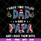FTD05052116-I have two titles dad and papa svg, Fathers day svg, png, dxf, eps digital file FTD05052116.jpg