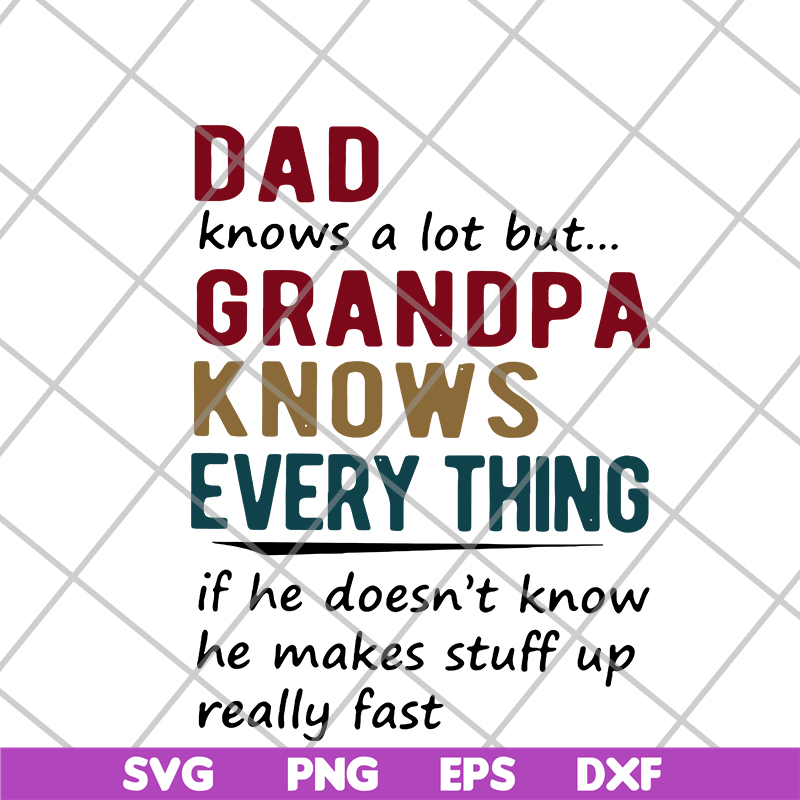 FTD05062104-Dad knows a lot but grandpa knows every thing svg, png, dxf, eps digital file FTD05062104.jpg