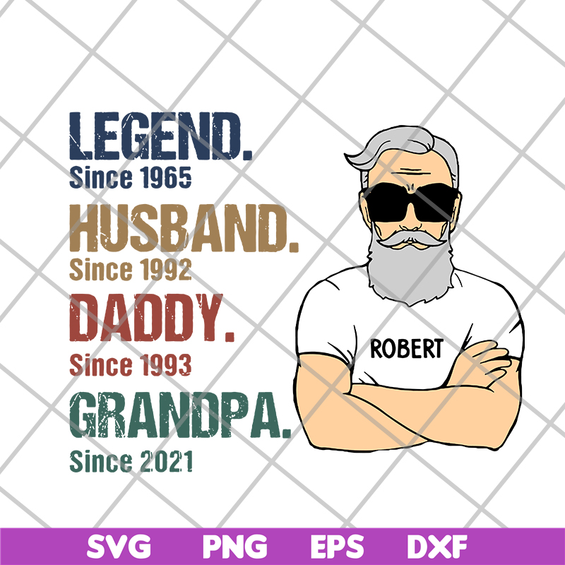 FTD07062109-Legend Husband Daddy Grandpa Since svg, png, dxf, eps digital file FTD07062109.jpg