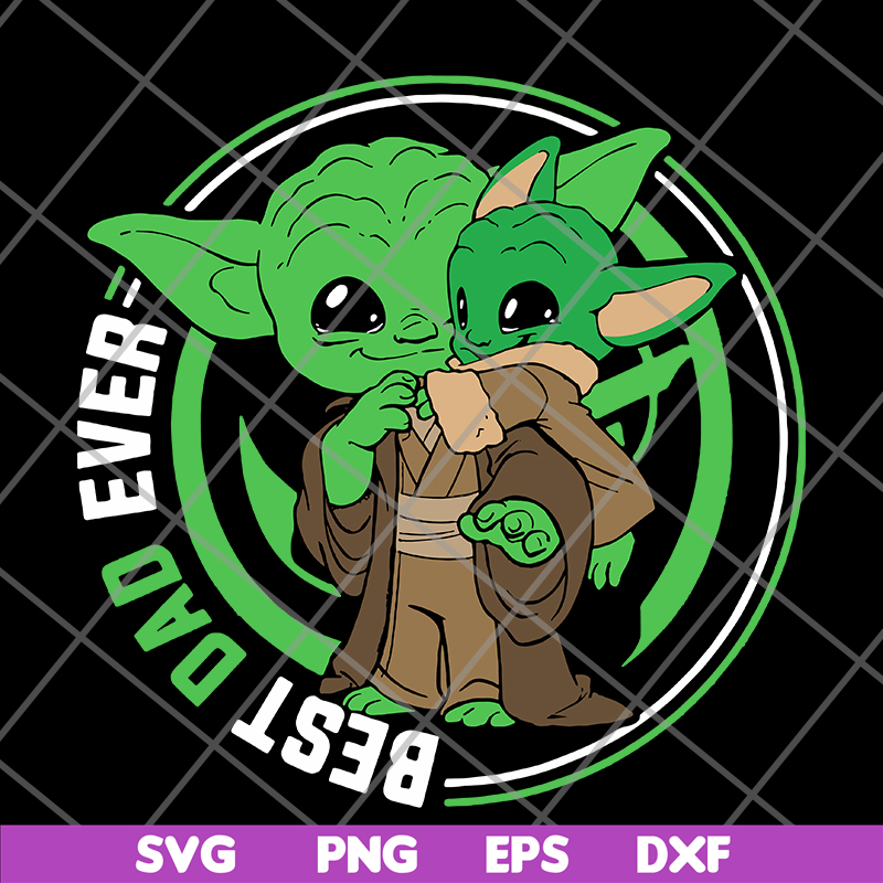 FTD29052143-Yoda and baby yoda best dad ever svg, png, dxf, eps digital file FTD29052143.jpg