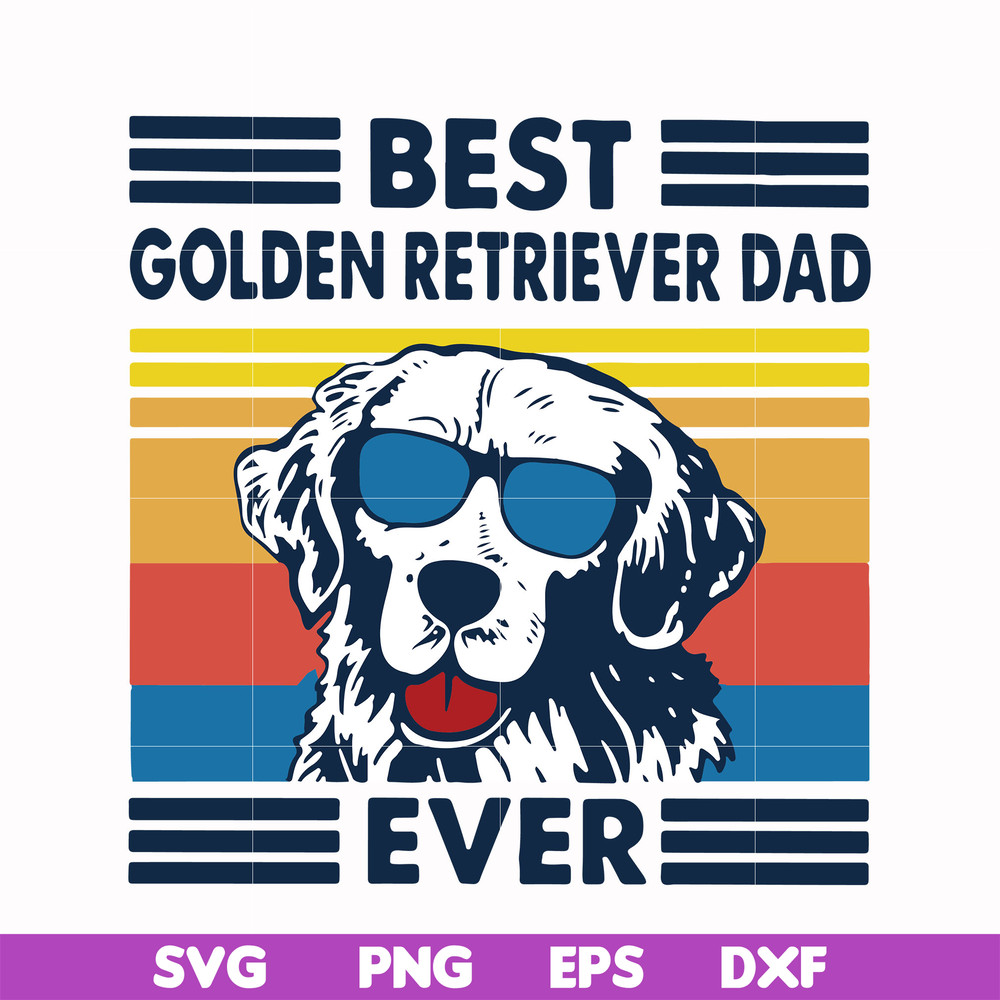 FTD30-Best golden retriever dad ever svg, png, dxf, eps, digital file FTD30.jpg
