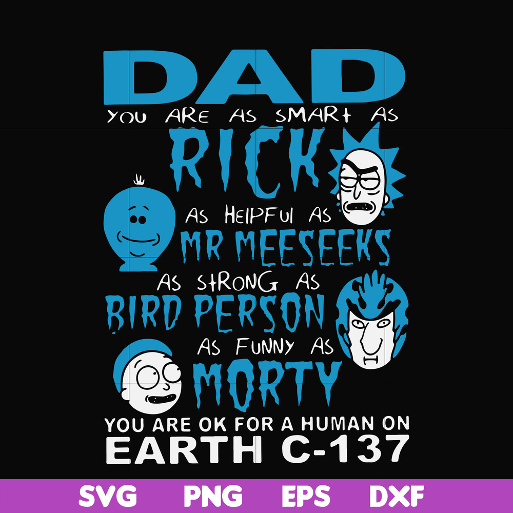 FTD6-DAD RICK AND MORTY svg, png, dxf, eps, digital file FTD6.jpg