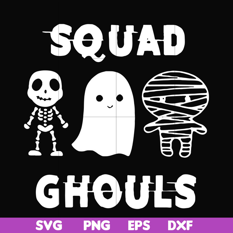 HLW0030-Squad ghouls svg, halloween svg, png, dxf, eps, digital file HLW0030.jpg