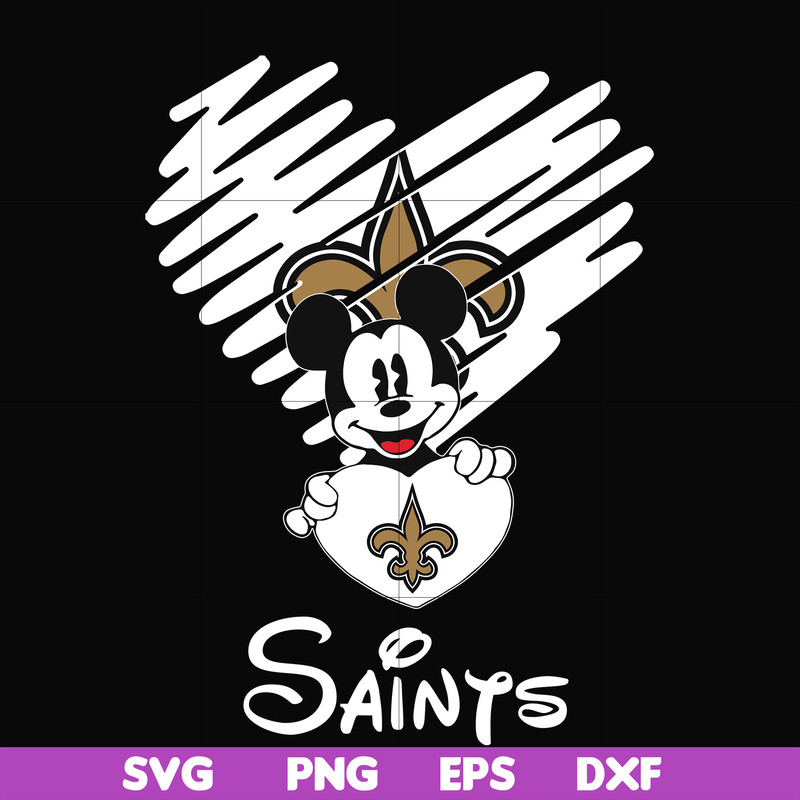NNFL0031-Saints heart svg, png, dxf, eps digital file NNFL0031.jpg