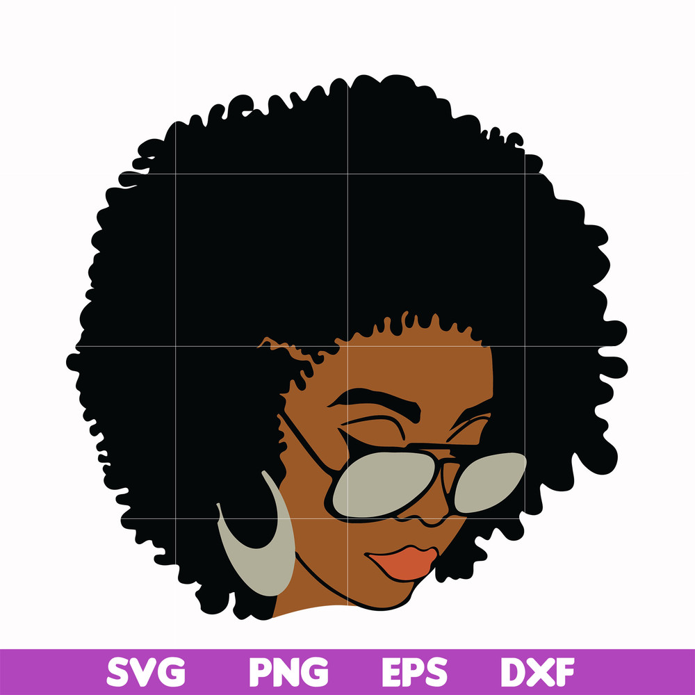 OTH00014-Unbothered Black Girl Svg, Afro Woman Svg, African American Woman svg, png, dxf, eps file OTH00014.jpg