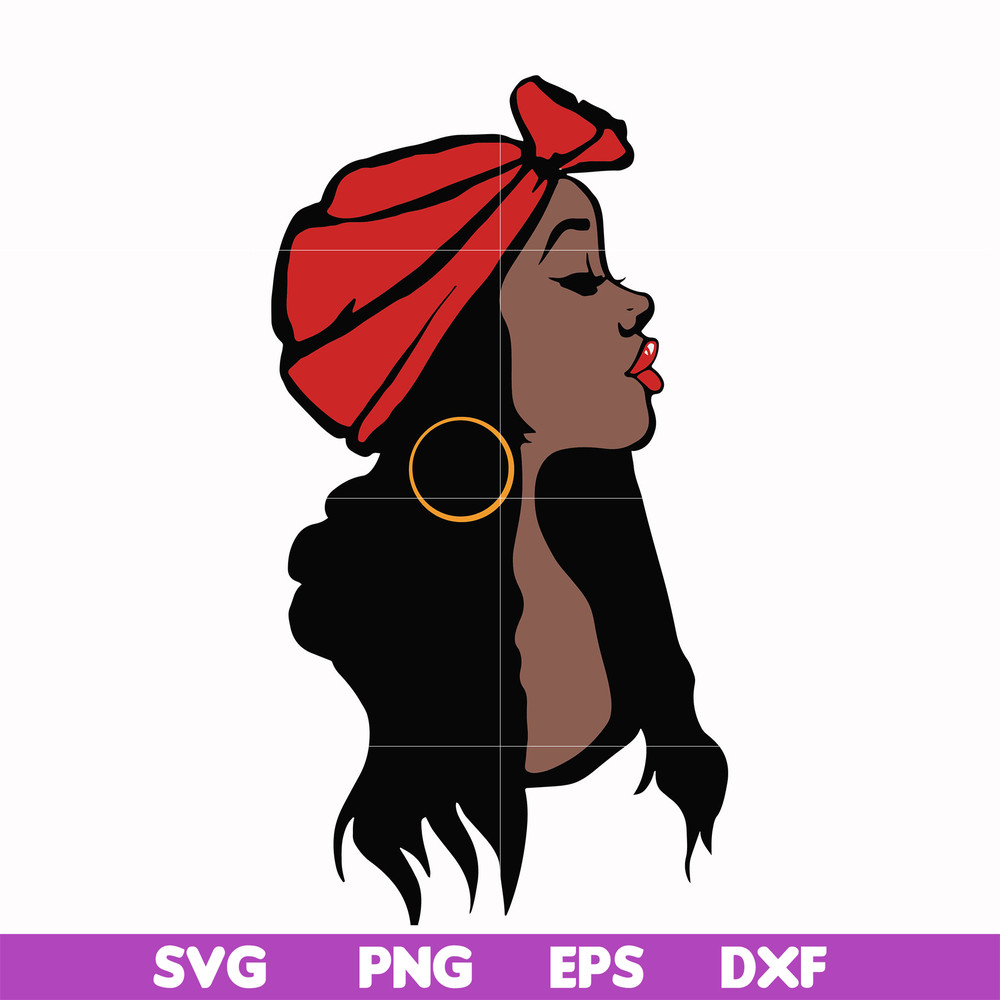 OTH00021-Unbothered Black Girl Svg, Afro Woman Svg, African American Woman svg, png, dxf, eps file OTH00021.jpg