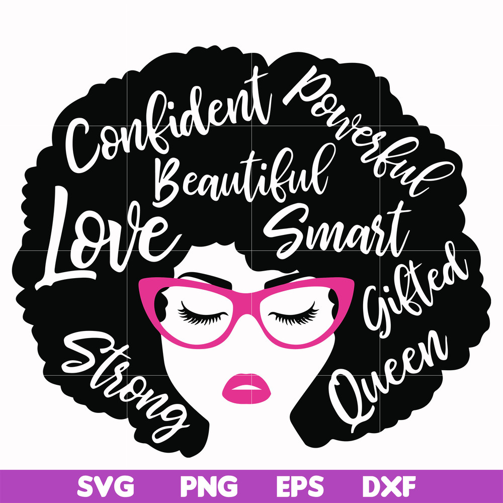 OTH0004-Unbothered Black Girl Svg, Afro Woman Svg, African American Woman svg, png, dxf, eps file OTH0004.jpg