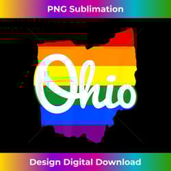 i love my ohio home script ohio t-shirt pride flag - exclusive png sublimation download