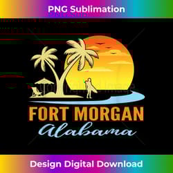fort morgan alabama beach sunset surfer palm trees - premium png sublimation file