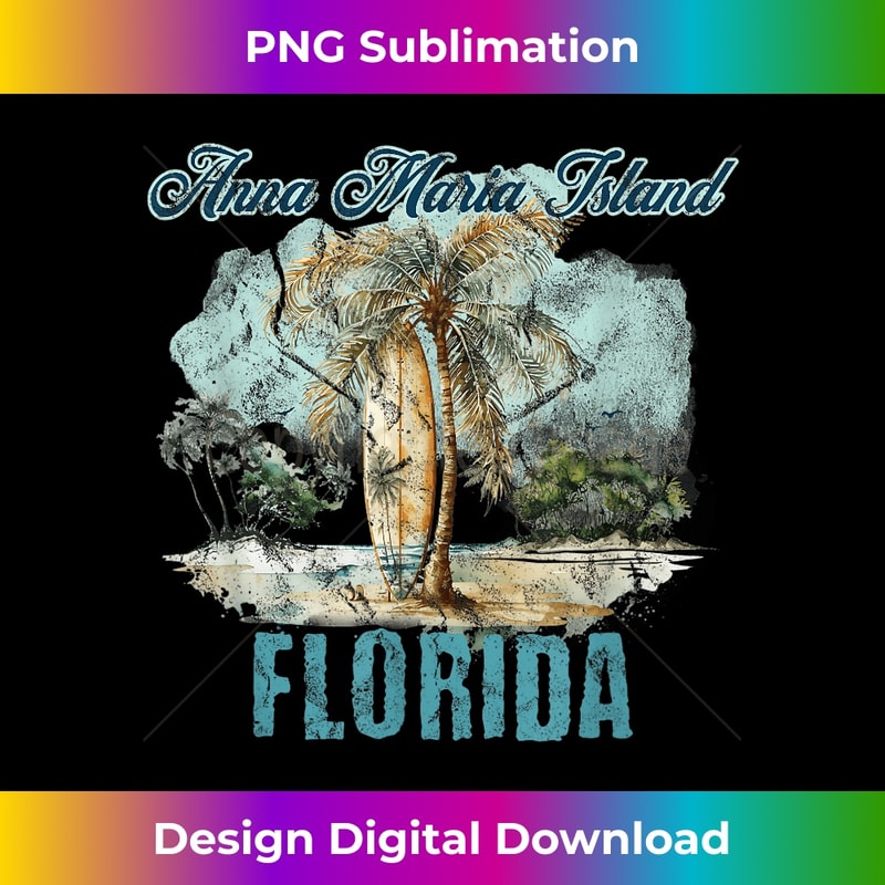 Anna Maria Island Florida Palm Tree Island Beach Vacation - Professional Sublimation Digital Download