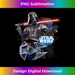 star wars darth vader lightsaber behind back long sleeve 2 - vintage sublimation png download