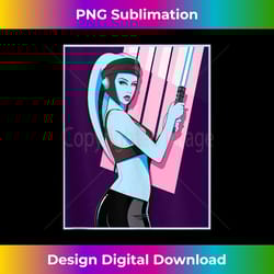 star wars aayla secura retro lightsaber poster tank top 2 - png transparent sublimation file