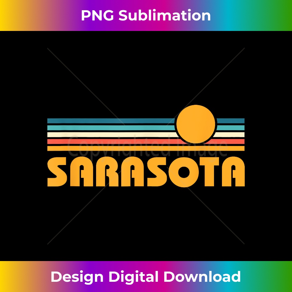 Retro Sarasota Florida Vintage Sunset - Vintage Sublimation PNG Download