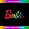 Barbie Rainbow Logo - Premium Sublimation Digital Download