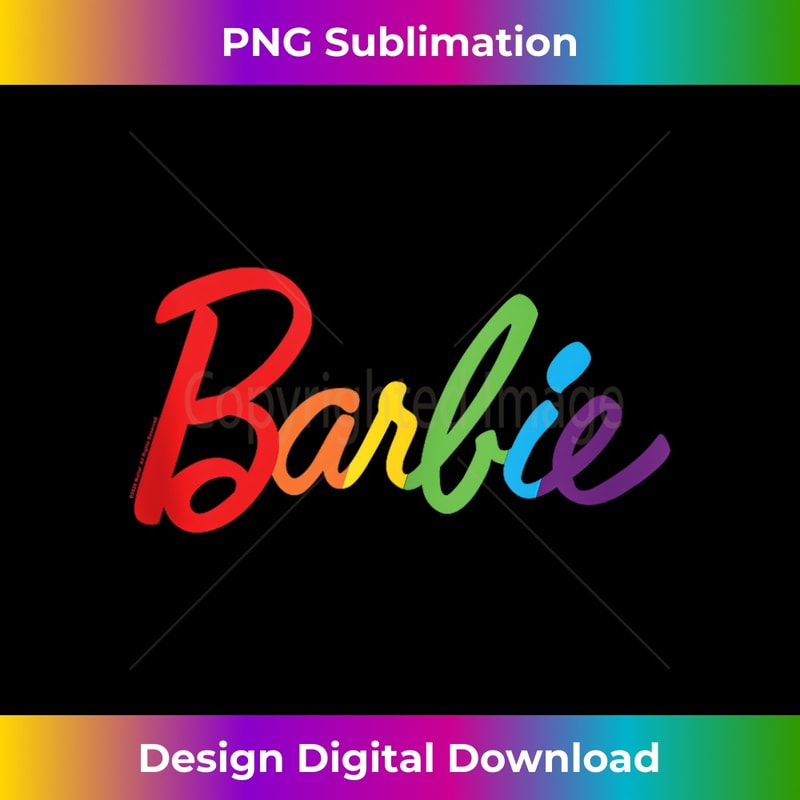 Barbie Rainbow Logo - Premium Sublimation Digital Download