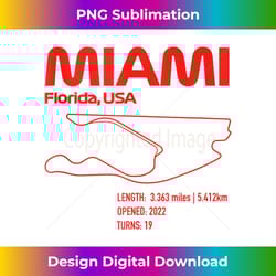 race track in miami formula racing circuits sport 1 - retro png sublimation digital download