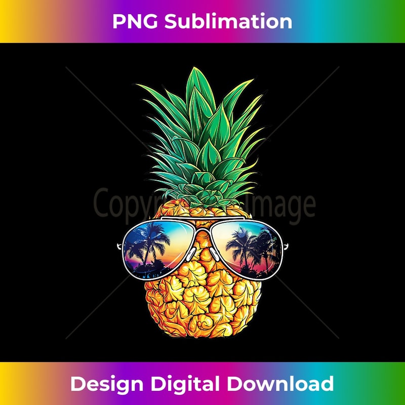 Pineapple Sunglasses Funny Aloha Beaches Hawaii 1 - PNG Transparent Sublimation Design