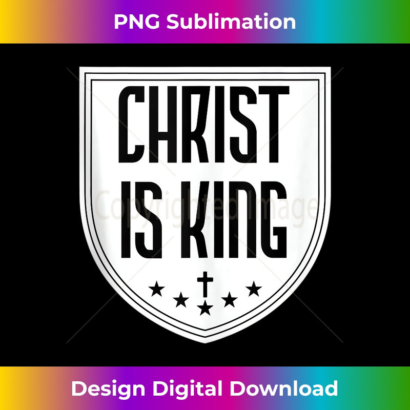 Jesus Christ is King Christian Cross Messiah Christianity - Decorative Sublimation PNG File