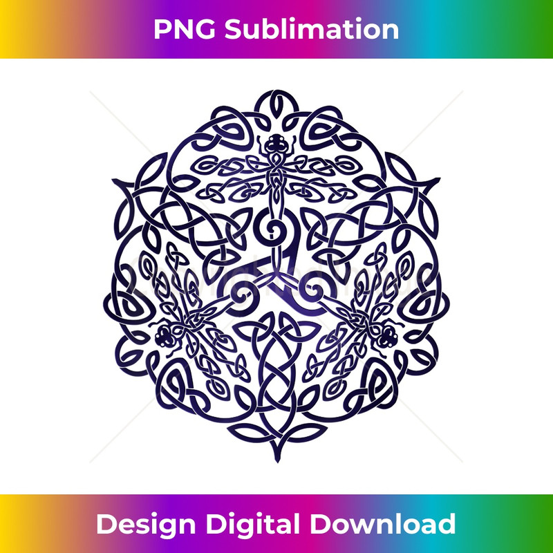 Celtic Dragonfly Knot - Instant Sublimation Digital Download