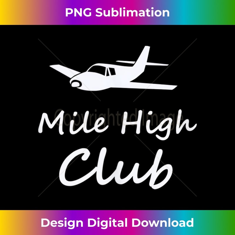 Mile High Airplane Private Jet Club 1 - Aesthetic Sublimation Digital File