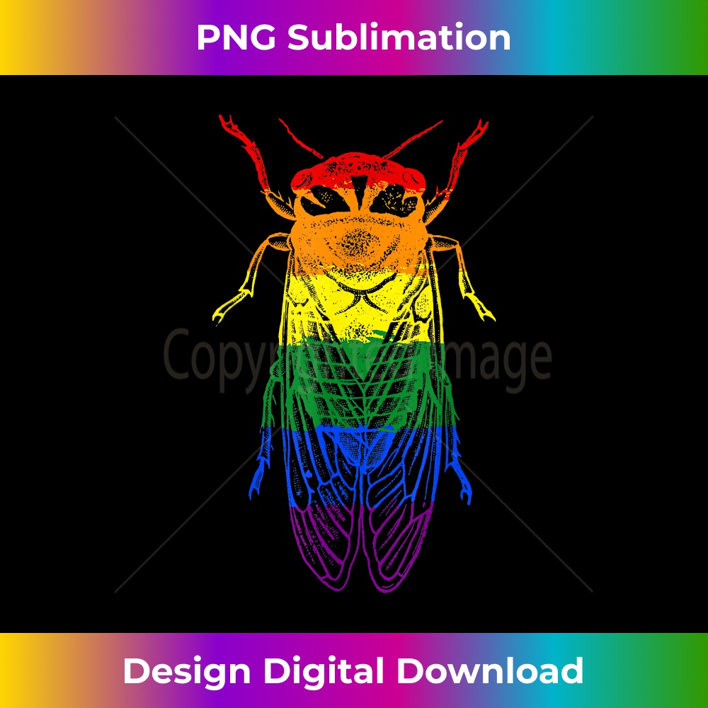Cicada Brood X Cicada 2021 LGBTQ Pride - High-Resolution PNG Sublimation File