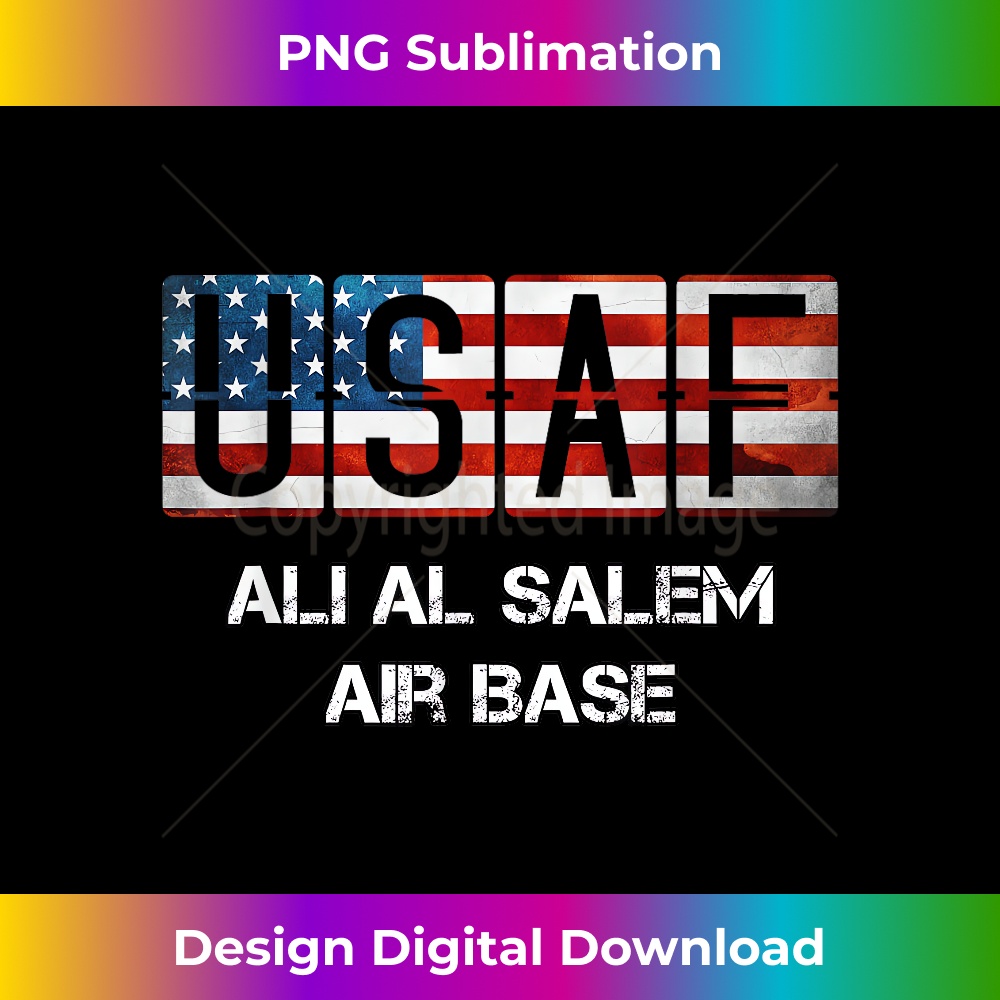 Ali Al Salem Air Base US Flag - PNG Transparent Digital Download File for Sublimation