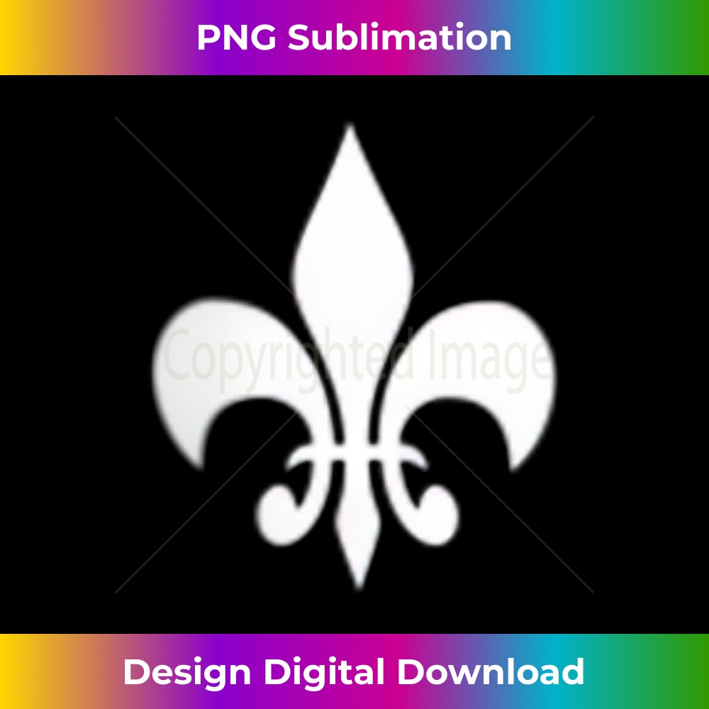 s White Lily, Fleur de Lis, Lys French, Small Geometric Shape 1 - Professional Sublimation Digital Download