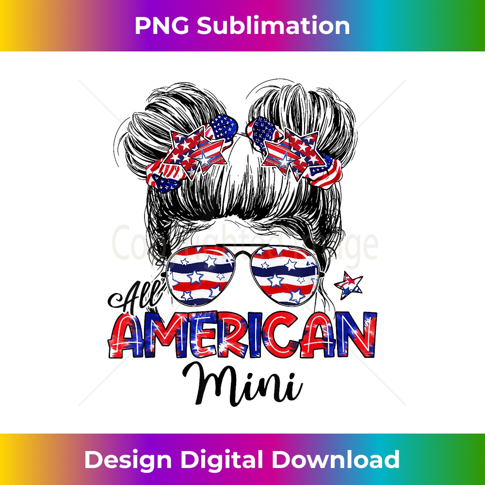 All American Mini 4th Of July USA Flag - High-Resolution PNG Sublimation File