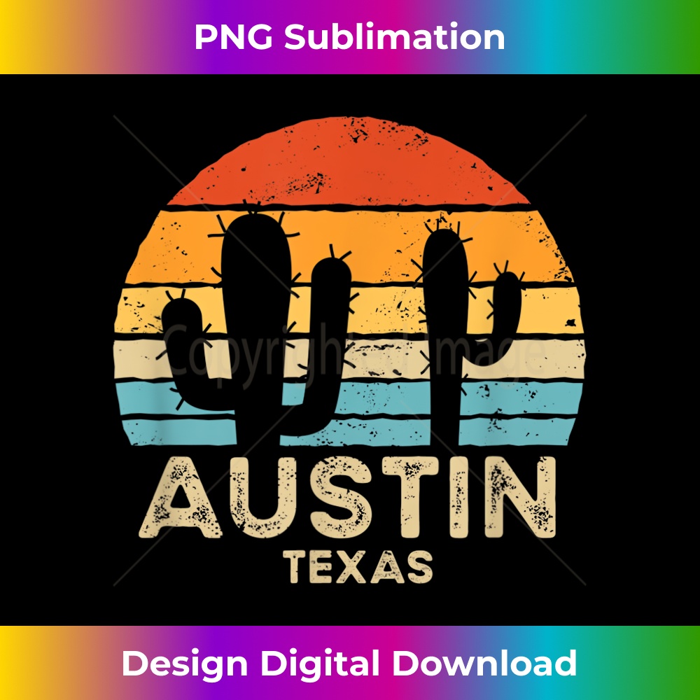 Retro Sunset Austin Texas 1 - Exclusive PNG Sublimation Download