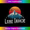 Retro Vintage Lake Tahoe California Nevada T 1 - Instant Sublimation Digital Download