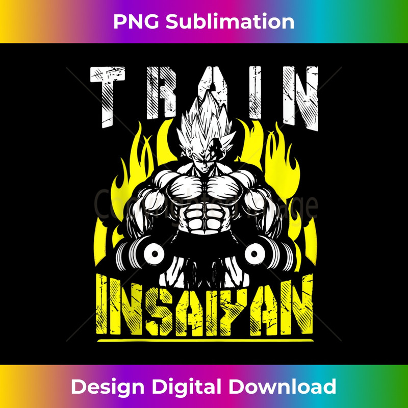 Train Insaiyan, Lifting - Anime Gym and Workout Motivational 1 - High-Resolution PNG Sublimation File