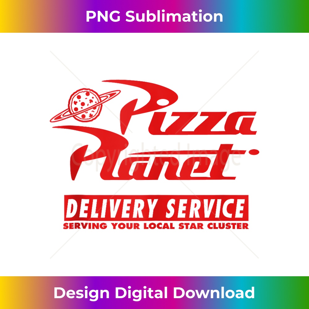 Disney PIXAR Toy Story Pizza Planet Delivery Service White - Exclusive PNG Sublimation Download
