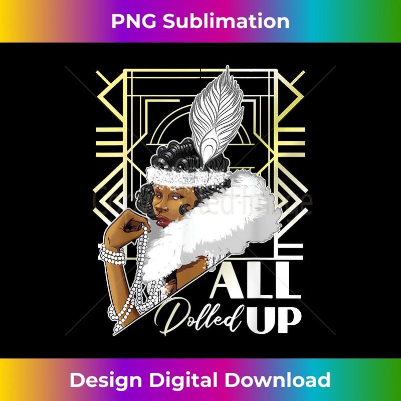 Roaring Twenties Flapper Girl 1 - Unique Sublimation PNG Download