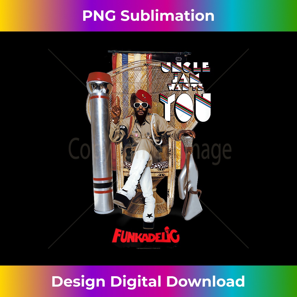 George Clinton Parliament Funkadelic Uncle Jam Wants You - Digital Sublimation Download File