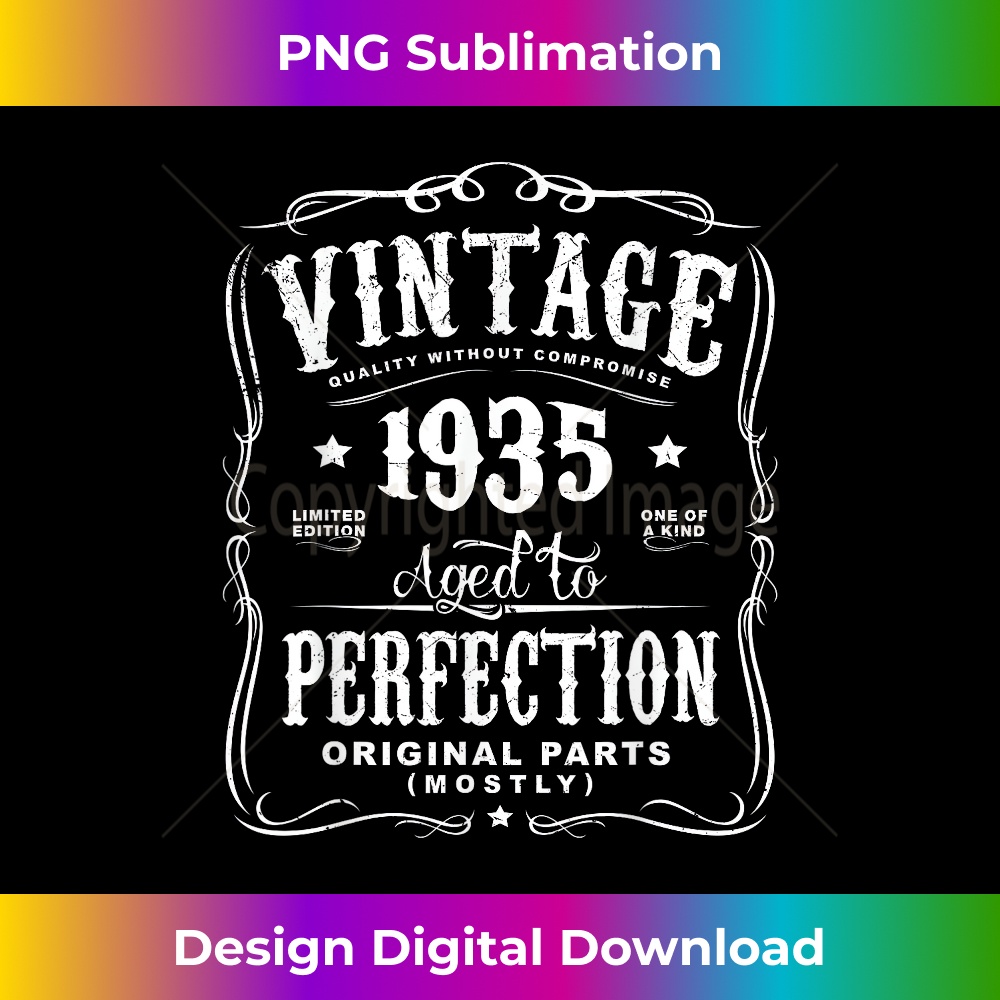 Vintage Made In 1935 83rd Birthday 1 - Vintage Sublimation PNG Download