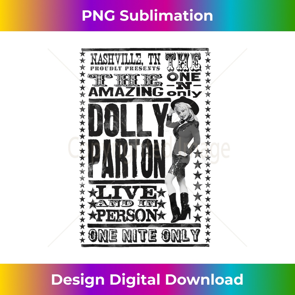 Dolly Parton The One and Only - Aesthetic Sublimation Digital File