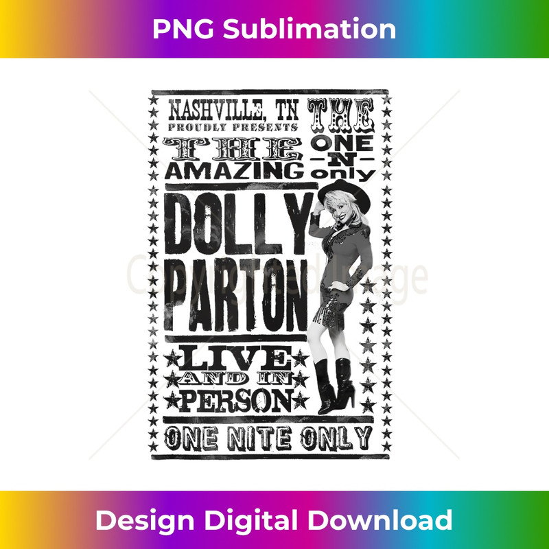 Dolly Parton The One and Only - Aesthetic Sublimation Digital File