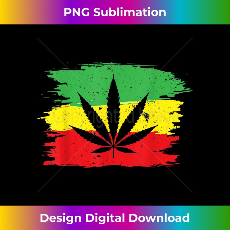Reggae Weed Leaf Jamaican Rastafari Colors Marijuana 1 - Special Edition Sublimation PNG File