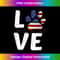 Patriotic American Flag Dog Love Owner Paw Print 1 - Creative Sublimation PNG Download