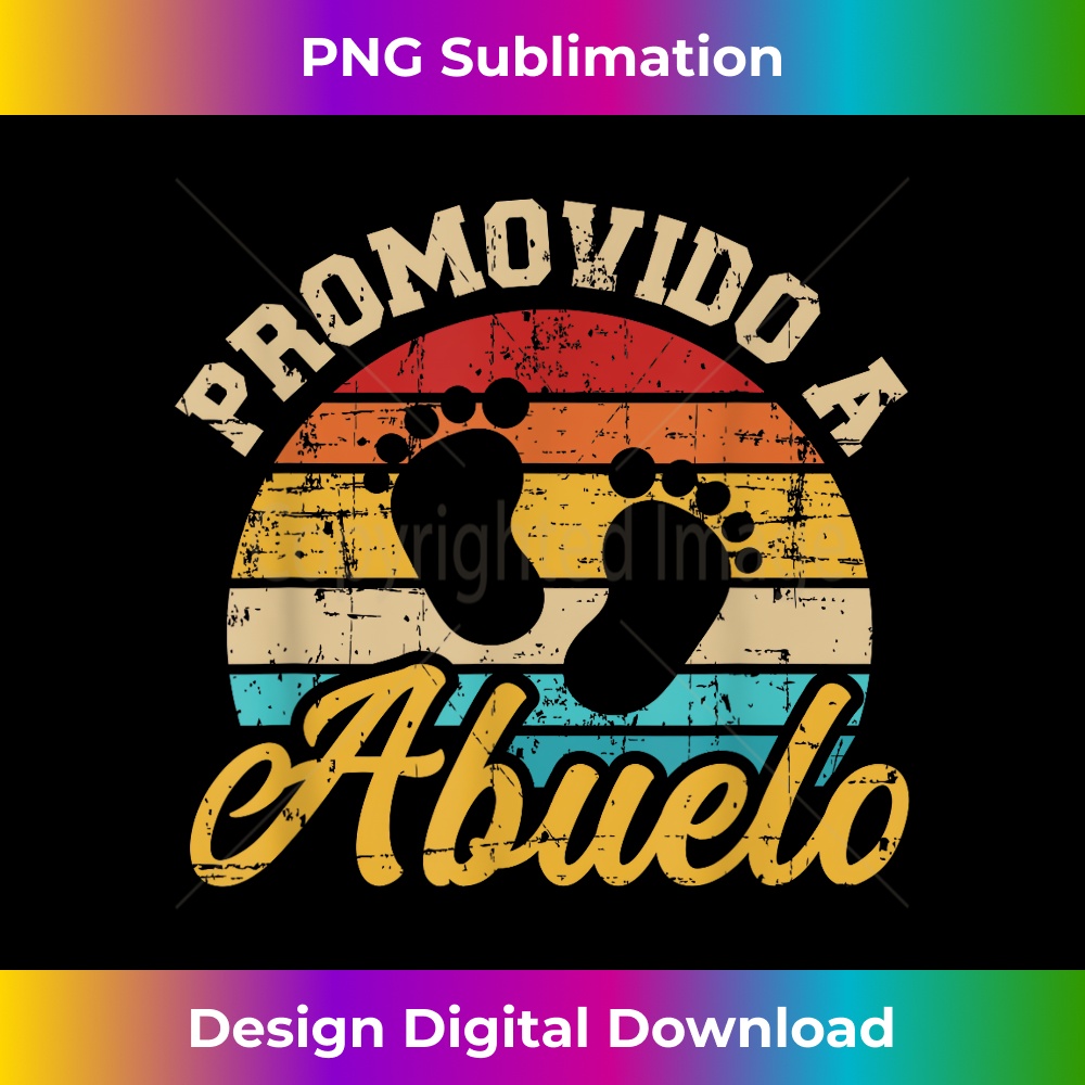 Promovido a abuelo vintage retro 1 - Signature Sublimation PNG File