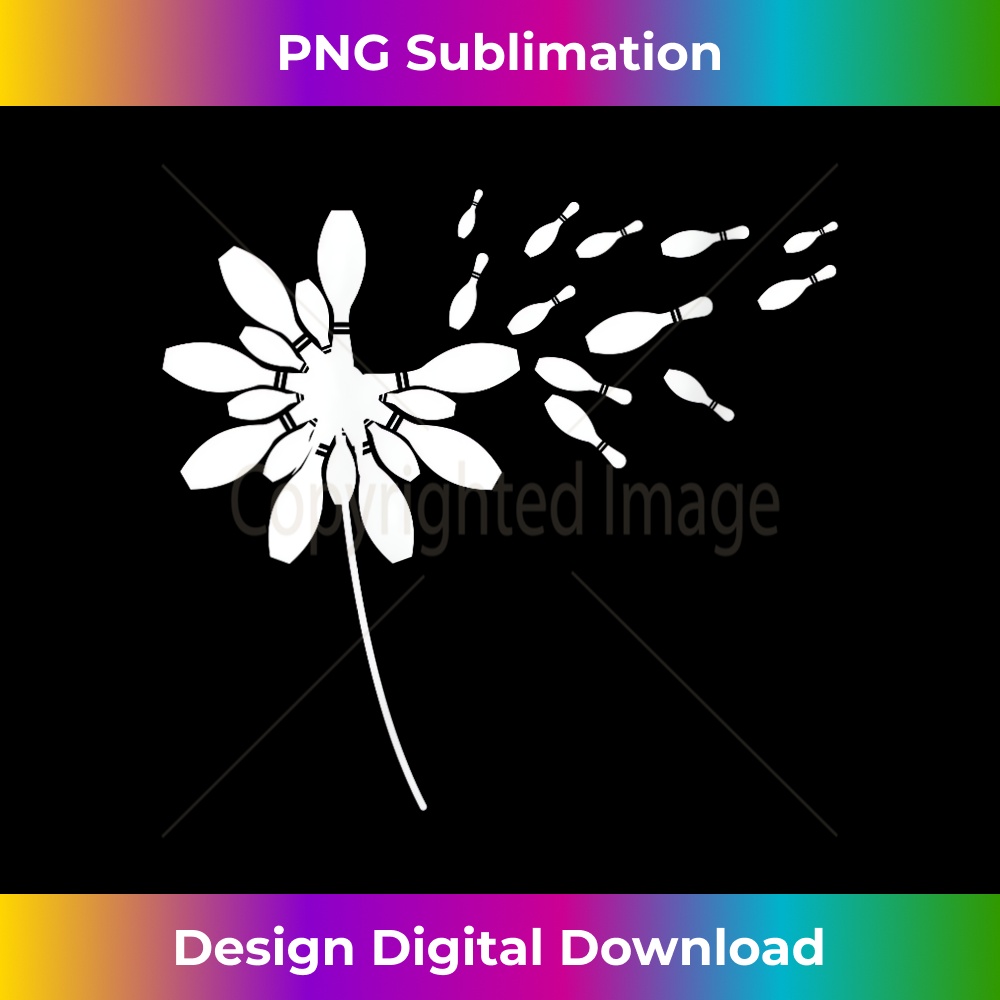 s Dandelion Bowling Pin for Bowling Player Bowling 1 - High-Resolution PNG Sublimation File