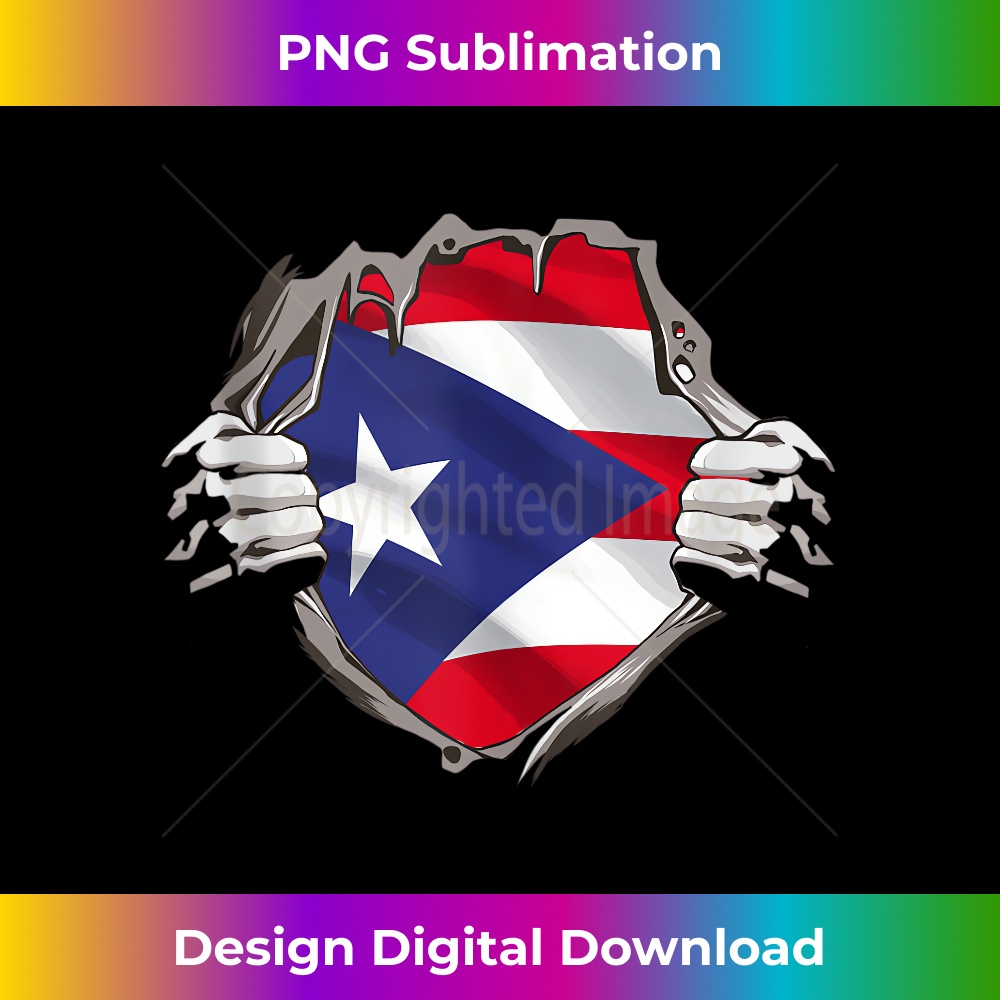 Puerto Rico Flag Puerto Rican Pride Men &  1 - Retro PNG Sublimation Digital Download
