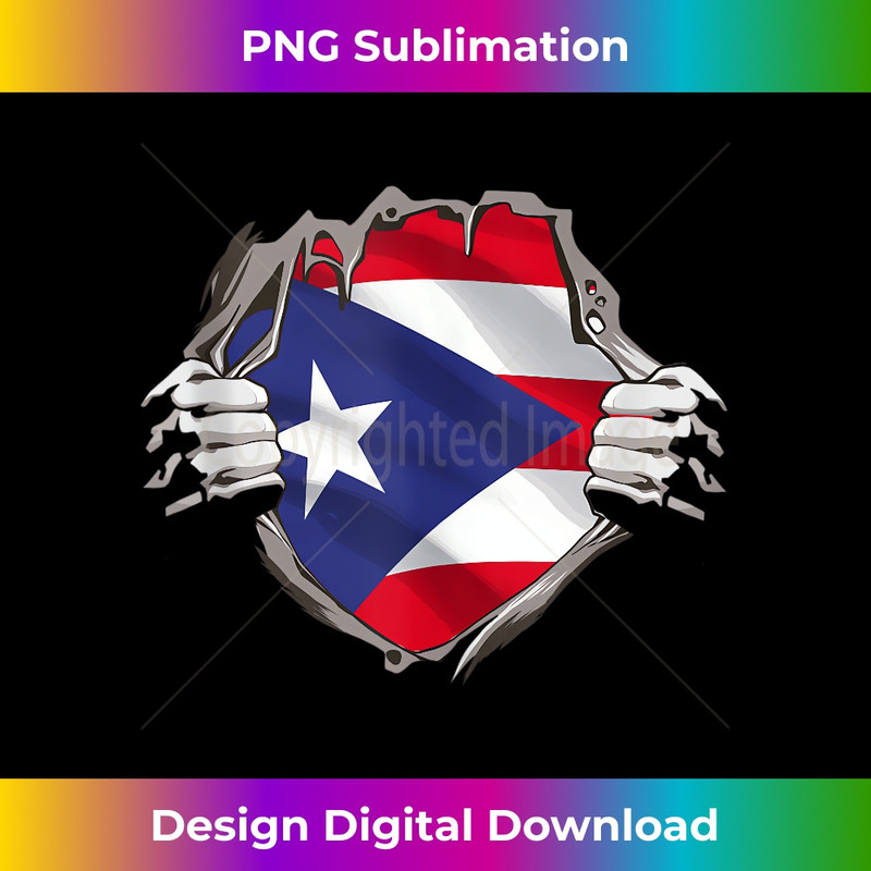 Puerto Rico Flag Puerto Rican Pride Men &  1 - Retro PNG Sublimation Digital Download