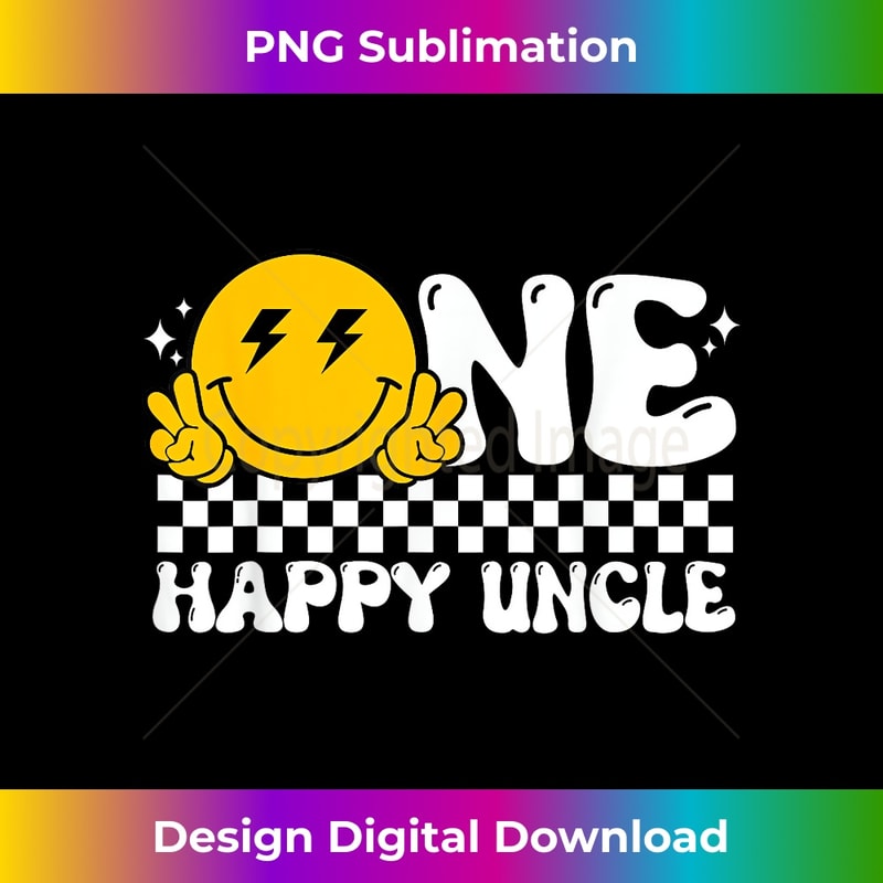 One Happy Dude Uncle Groovy 1st Birthday Family Matching 1 - Digital Sublimation Download File