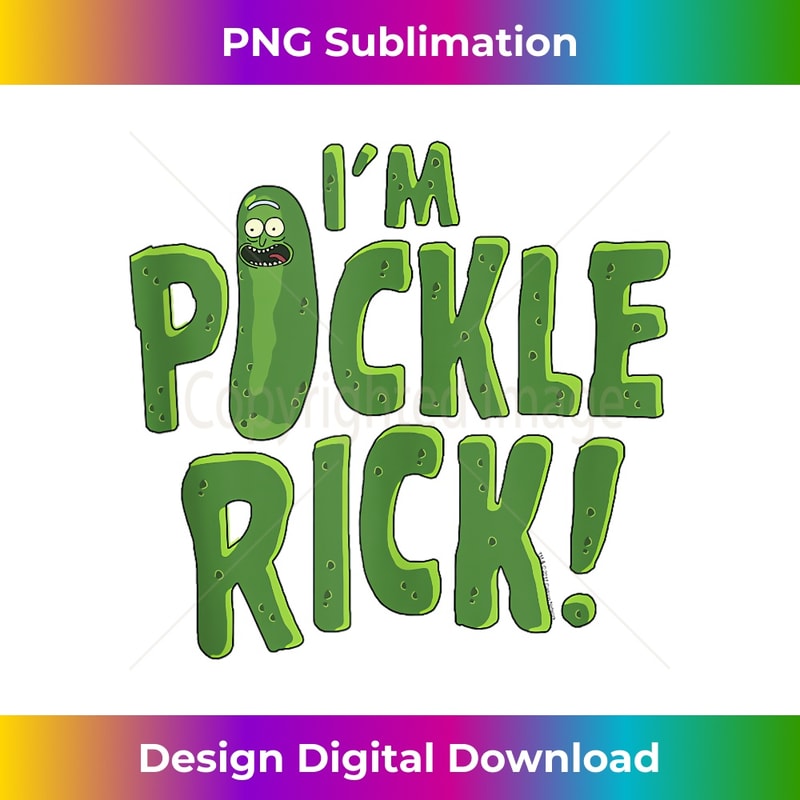 Rick and Morty I'm Pickle Rick Pickle Text 1 - PNG Transparent Sublimation File