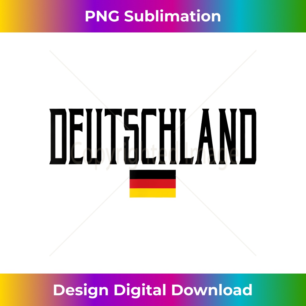 Deutschland Flag Vintage Black Text - PNG Transparent Sublimation File