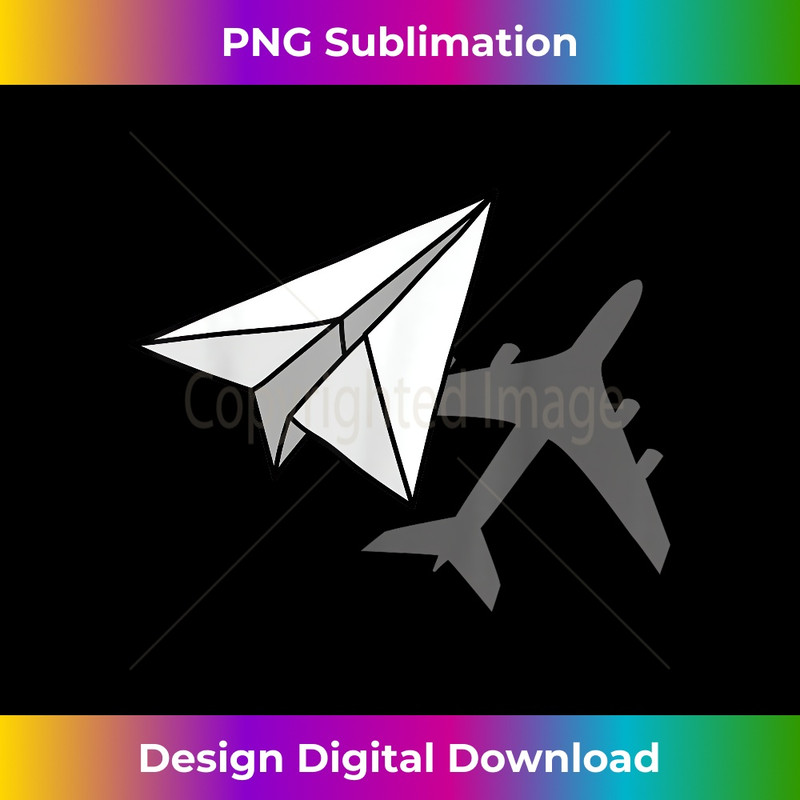 Pilot Paper Airplane Aviator Airman Airwoman Flying Plane 1 - High-Resolution PNG Sublimation File