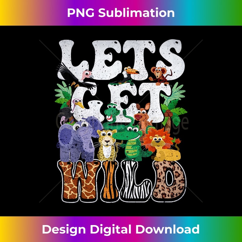 Lets Get Wild Print African Animal ZooKeeper Safari Party 1 - Signature Sublimation PNG File