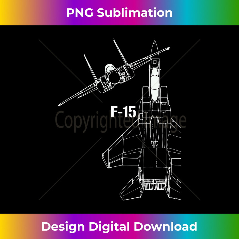 F-15 Eagle Jet Military Stealth Fighter Jet - Signature Sublimation PNG File
