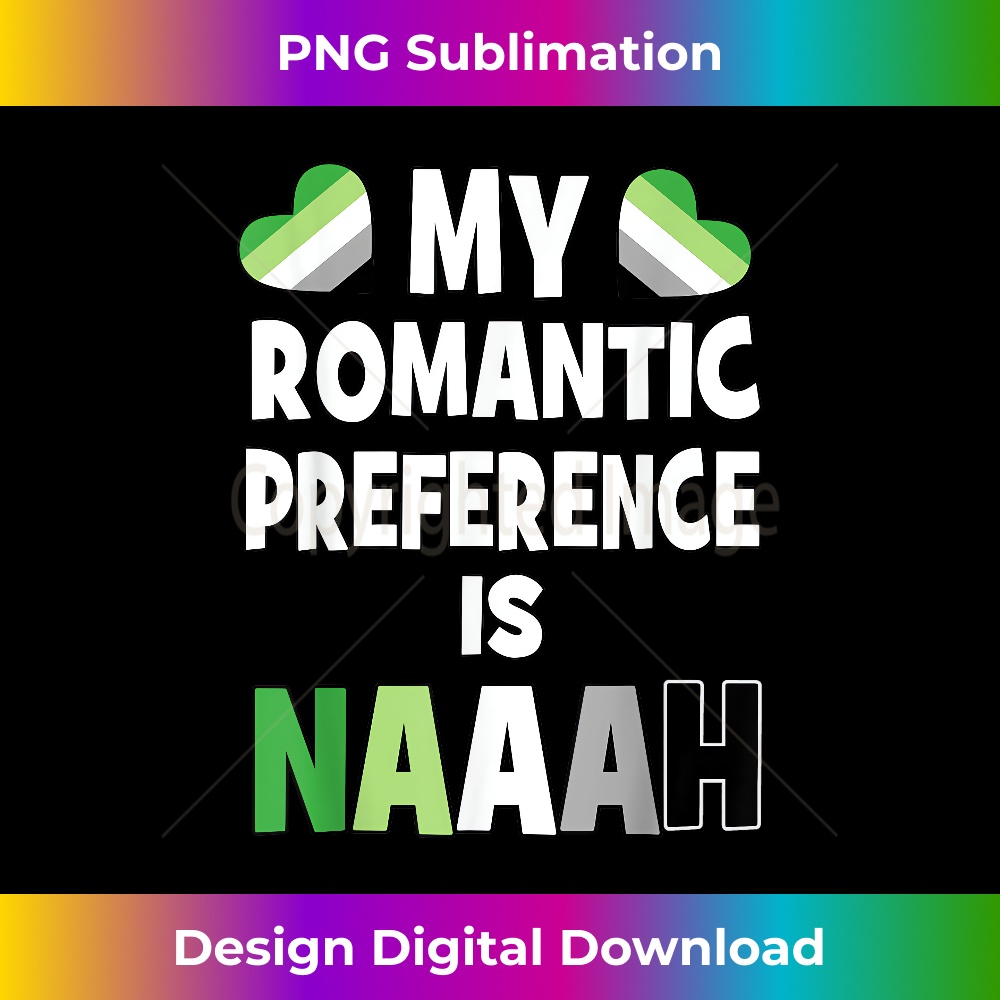 Aromantic No Romo Nah Pride Flag LGBT - Aesthetic Sublimation Digital File